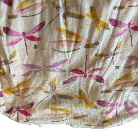 Burt's Bees Baby Girls 3-6M Pajamas Full Zip Pink Dragonfly One Piece Organic - Picture 3 of 8